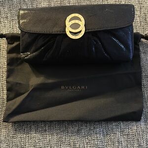 Bulgari Black Clutch Bag